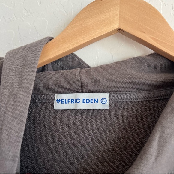 Aelfric Eden Blurry Shadow Print Oversized Sweatshirt Pullover Hoodie - Picture 4 of 7